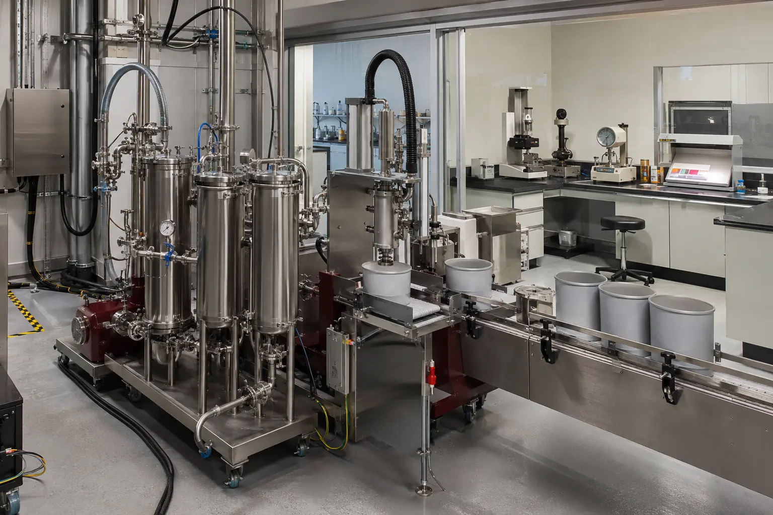 AGAT RISE bo‘yoqlarini filtrlash, qadoqlash va laboratoriya nazorati